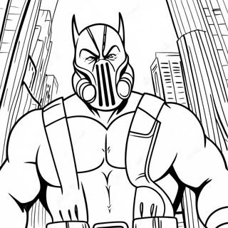 Pagina Para Colorear De Bane En Gotham City 51365-42784