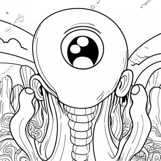 Pagina Para Colorear De Monstruo Espeluznante De Junji Ito 51425-42827