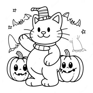 Pagina Para Colorear De Garfield En Halloween 51434-42846