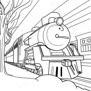 Pagina Para Colorear De Tren Magico Polar Express 5143-4125