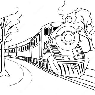 Pagina Para Colorear De Tren Magico Polar Express 5143-4128