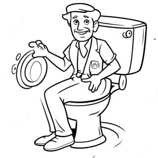 Hombre De Cámara Skibidi Toilet Páginas Para Colorear