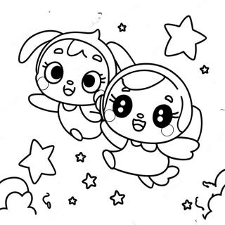 Pagina Para Colorear De Kiki Y Lala Volando Entre Las Estrellas 5153-4135