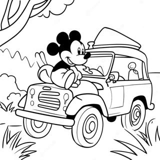 Pagina Para Colorear De Aventura De Safari De Mickey Mouse 51544-42922