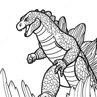 Pagina Para Colorear De Godzilla 2000 51664-43019