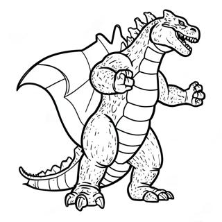 Pagina Para Colorear De Godzilla 2000 51664-43020