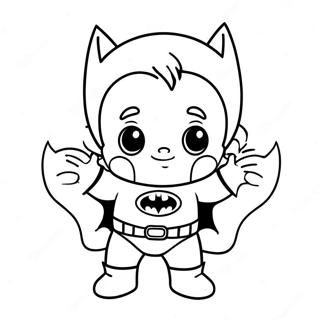 Pagina Para Colorear De Bebe Batman Lindo En Panales 51795-43140