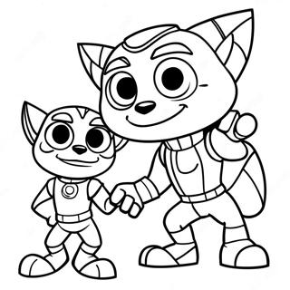 Pagina Para Colorear De Ratchet Y Clank 51924-43218