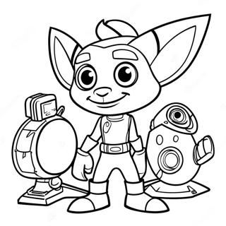 Pagina Para Colorear De Ratchet Y Clank 51924-43219