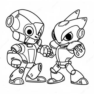 Pagina Para Colorear De Ratchet Luchando Contra Robots Malvados 51925-43231