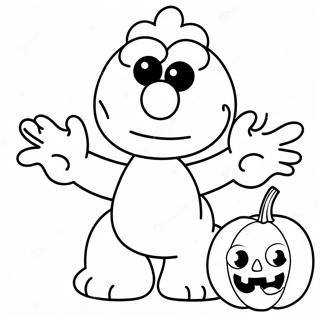 Pagina Para Colorear De Elmo En Halloween 51955-43250