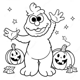 Pagina Para Colorear De Elmo En Halloween 51955-43252