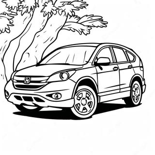 Honda Crv Páginas Para Colorear