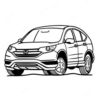 Pagina Para Colorear Del Honda Crv Deportivo 51976-43259