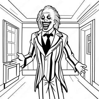 Pagina Para Colorear De Beetlejuice En La Casa Embrujada 5203-4174