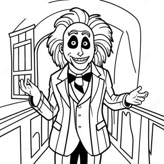 Pagina Para Colorear De Beetlejuice En La Casa Embrujada 5203-4175