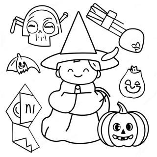 Matemáticas De Halloween Páginas Para Colorear