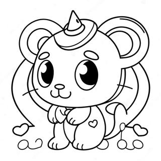 Jewelpet Páginas Para Colorear