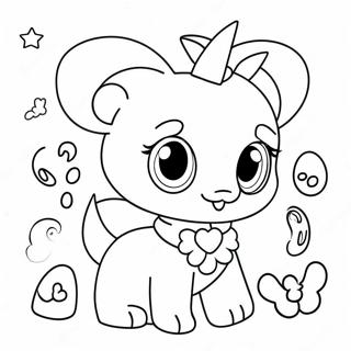 Pagina Para Colorear De Amigos Jewelpet Adorables 52086-43359