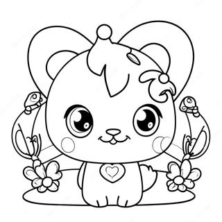 Pagina Para Colorear De Amigos Jewelpet Adorables 52086-43360