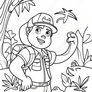 Pagina Para Colorear De Diego En Aventura En La Jungla 52096-43355