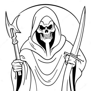 Pagina Para Colorear Del Demonio Grim Reaper 52135-43391