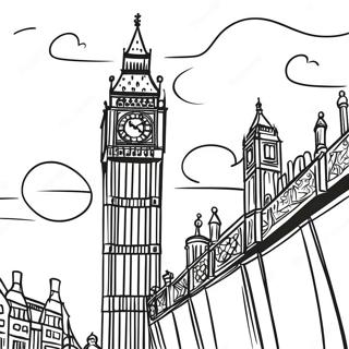 Pagina Para Colorear De Big Ben Al Atardecer 52146-43400