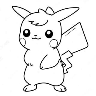 Pagina Para Colorear De Pikachu Nina 52185-43426