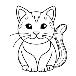 Pagina Para Colorear De Un Gato Realista 521-414