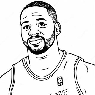 Pagina Para Colorear De Dwyane Wade 52246-43471