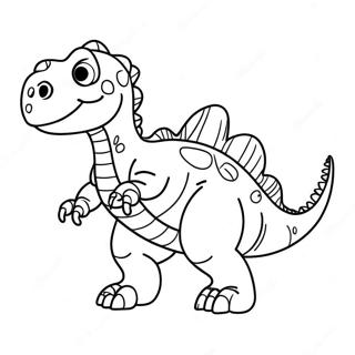 Pagina Para Colorear De Un Dinosaurio Hibrido 52296-43500