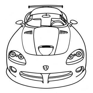 Dodge Viper Páginas Para Colorear