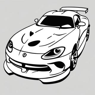 Pagina Para Colorear De Dodge Viper En Movimiento 52447-43630