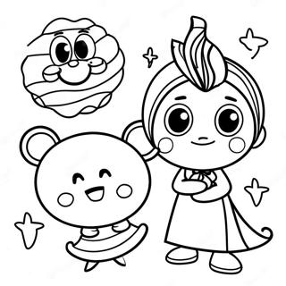 Pagina Para Colorear De Personajes Coloridos De Baby Einstein 52487-43657