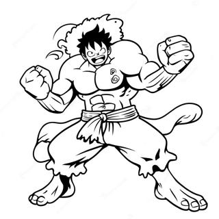 Pagina Para Colorear De Luffy Gear 4 Snakeman 52626-43770