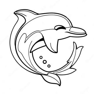 Pagina Para Colorear Del Logo De Los Miami Dolphins 5262-4218