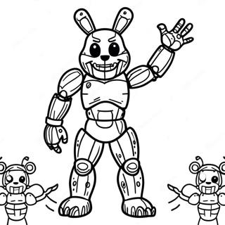 Pagina Para Colorear De Springtrap De Cuerpo Completo 52646-43792