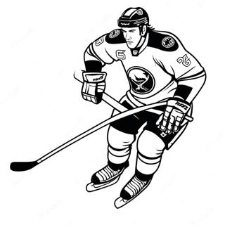 Pagina Para Colorear De Un Jugador De Los Buffalo Sabres Patinando 52667-43806