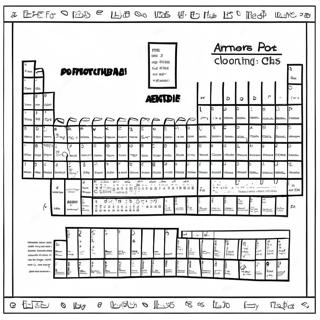 Pagina Para Colorear De La Tabla Periodica Colorida 52717-43846