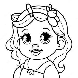 Pagina Para Colorear De La Bebe Princesa De Disney 5272-4227