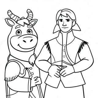 Pagina Para Colorear De Kristoff Y Sven 52786-43898