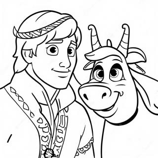 Pagina Para Colorear De Kristoff Y Sven 52786-43899