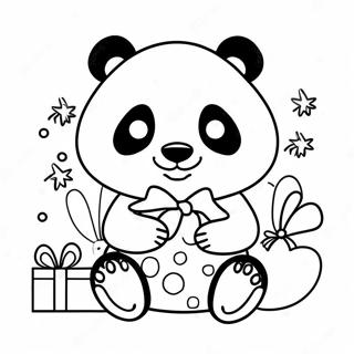 Pagina Para Colorear Panda Navideno 52896-44015