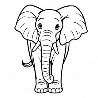 Pagina Para Colorear De Elefante Africano 53086-44139