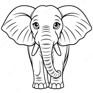 Pagina Para Colorear De Elefante Africano 53086-44140