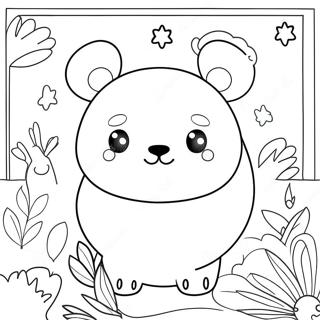 Pagina Para Colorear De Un Reloj Con Animales Adorables 53207-44236