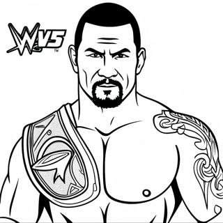 Pagina Para Colorear Editable De Wwe 53236-44251