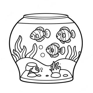 Pagina Para Colorear De Un Acuario 53257-44259