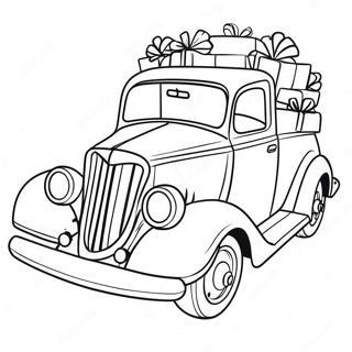 Pagina Para Colorear De Coche De Navidad 53277-44274