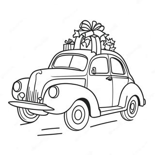 Pagina Para Colorear De Coche De Navidad 53277-44275